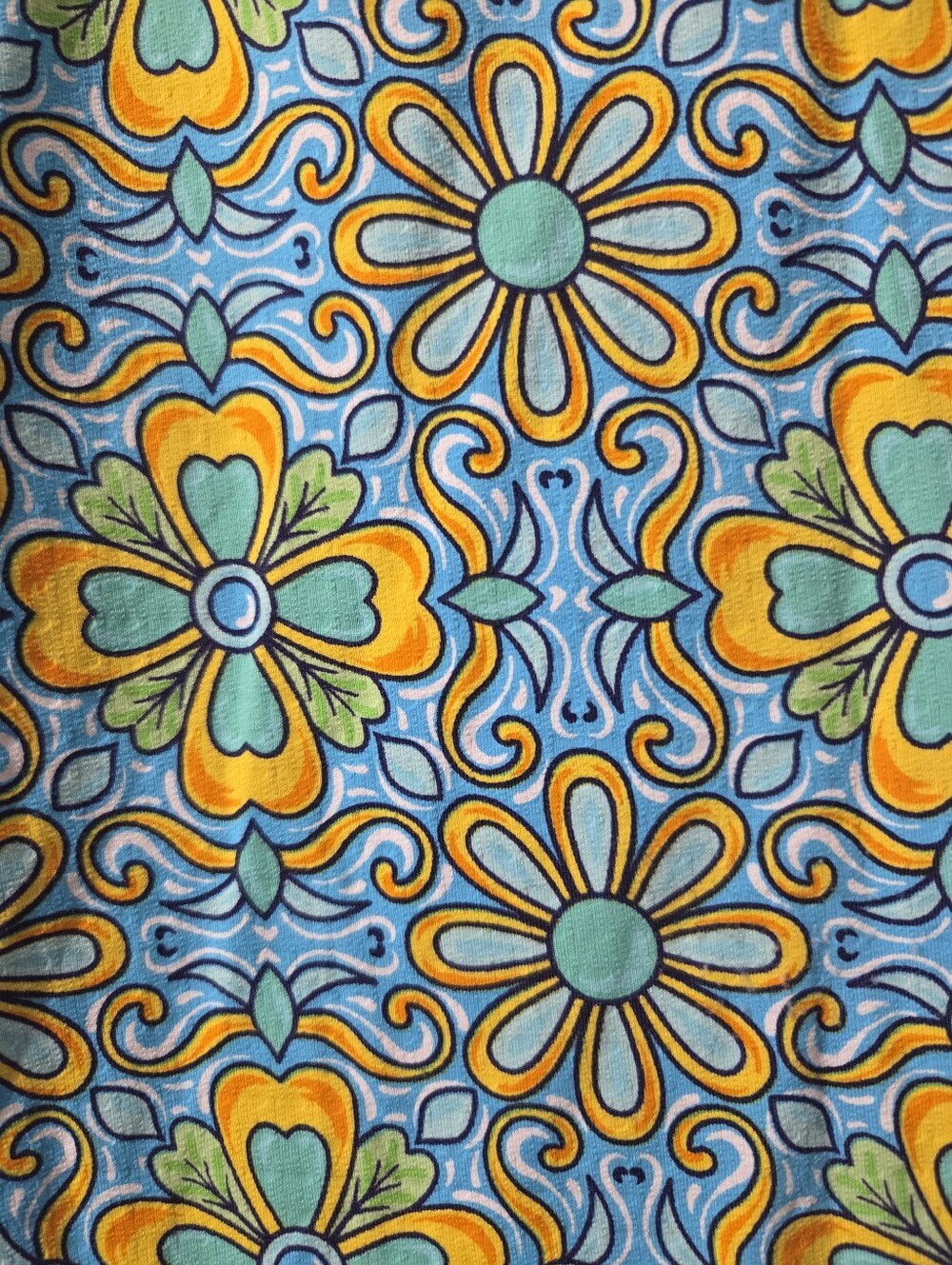 IBKul Women's Turquoise Floral Performance Shirt 3/4 Zip Upf 50+ Sz M - Picture 5 of 6